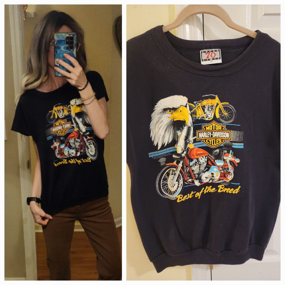 RARE VINTAGE COLLECTORS ITEM Harley Davidson 80s Best Of The Breed Sweatshirt